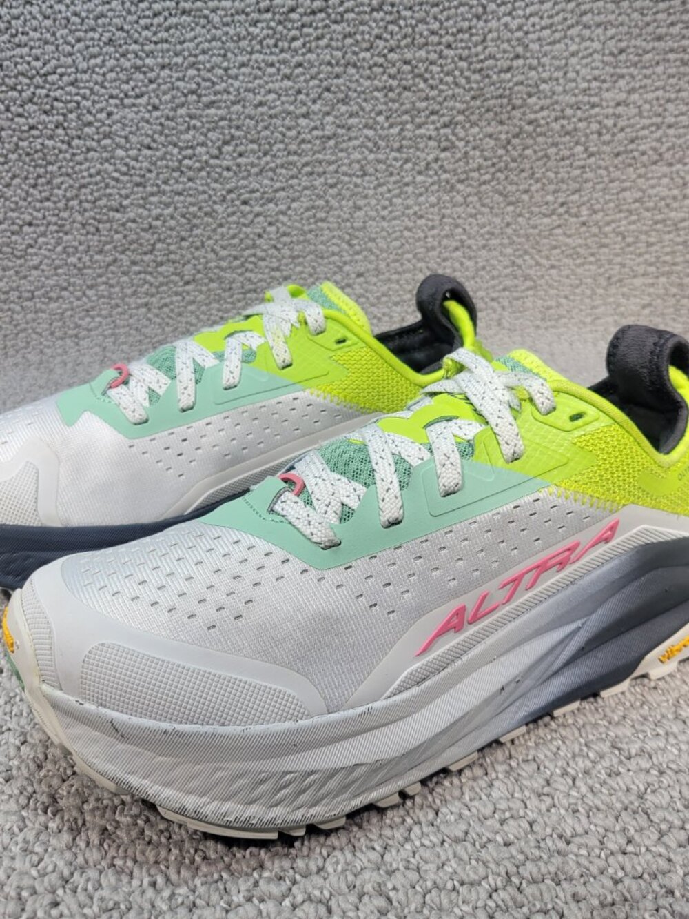 Altra Olympus 6 Women's US Size 8 Gray Lime Trail Running Shoes AL0A85NK2 - Picture 6 of 11